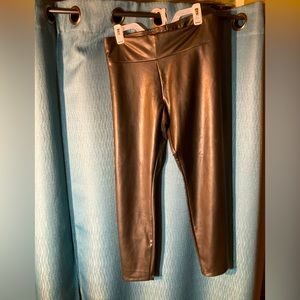 Express Black Pleather Leggings